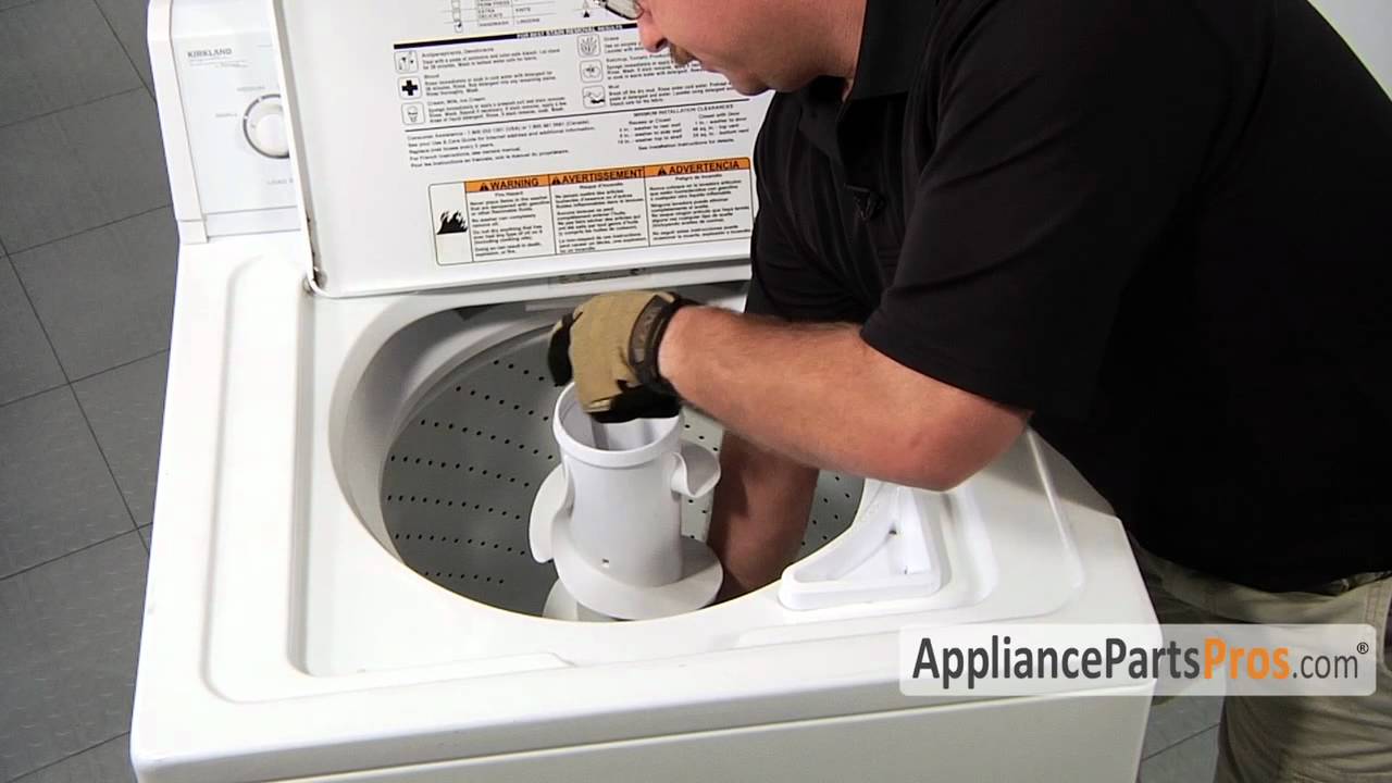 Washing machine filter installation